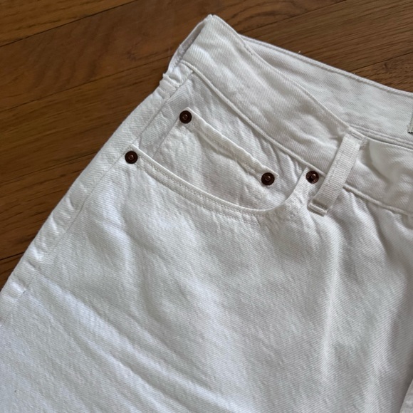 Abercrombie White Wide-Leg Jean - Picture 8 of 10